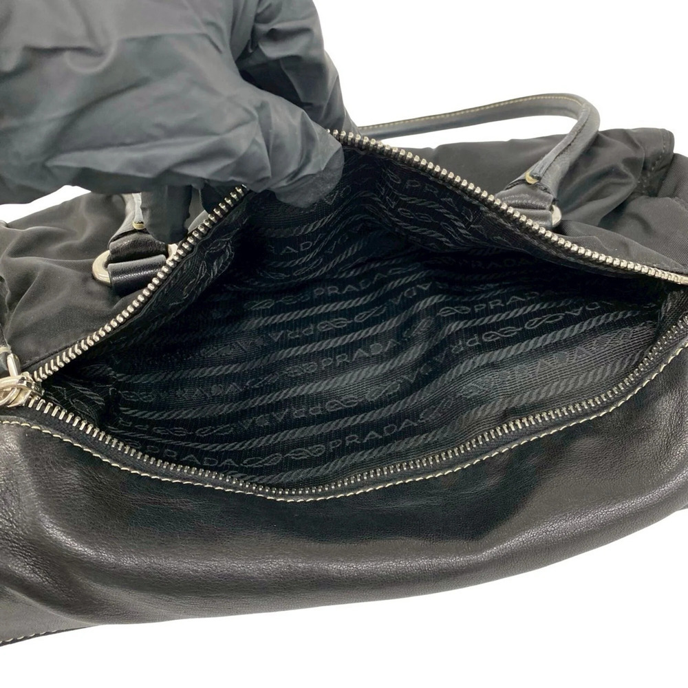 PRADA Black Leather Shoulder Bag - Picture 10 of 10